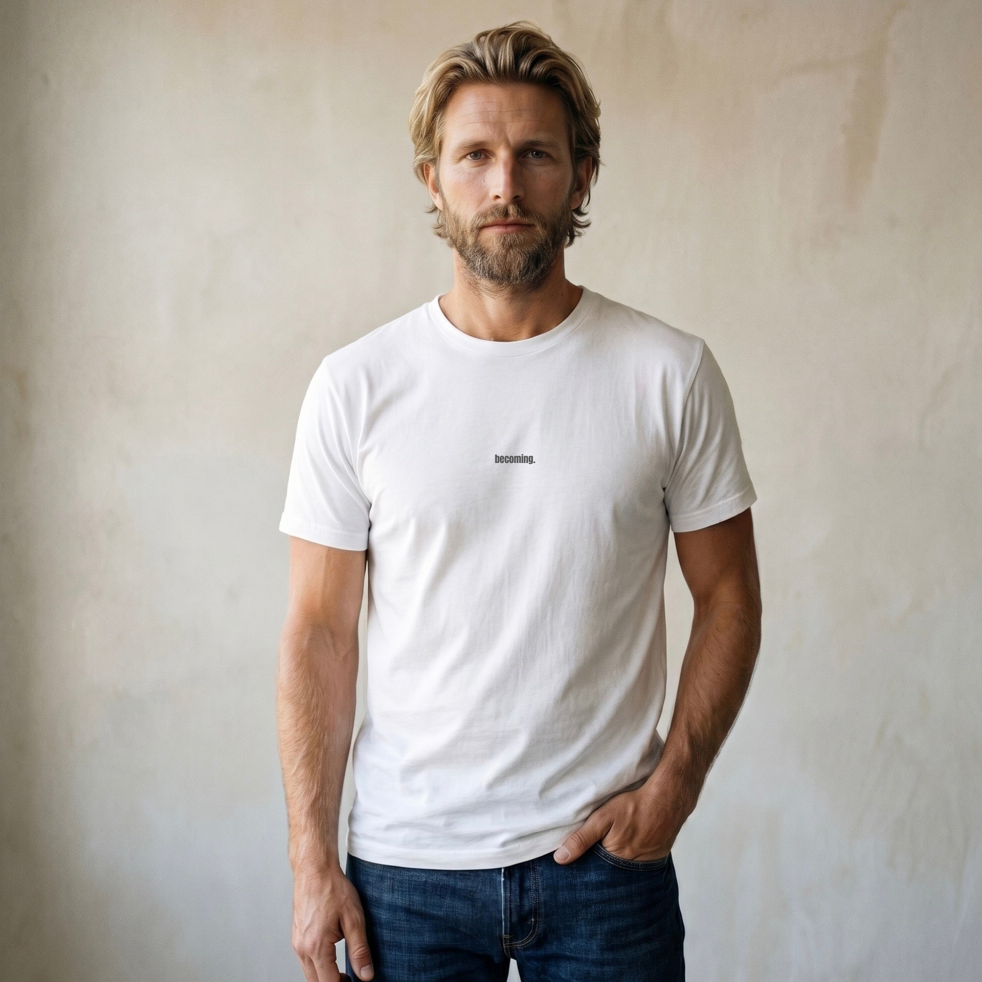 |   BECOMING   | Minimalist Statement Shirt - Bio Baumwolle - Unisex