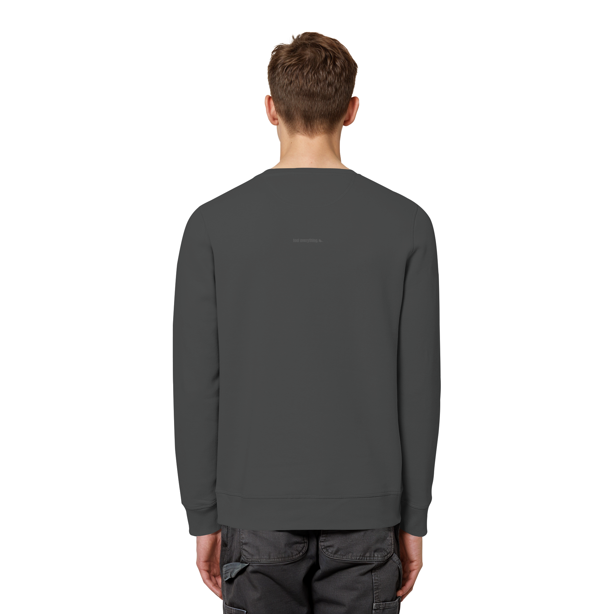 |   quiet depth. / feel everything.   |   Minimalist Statement Sweater   |   Unisex