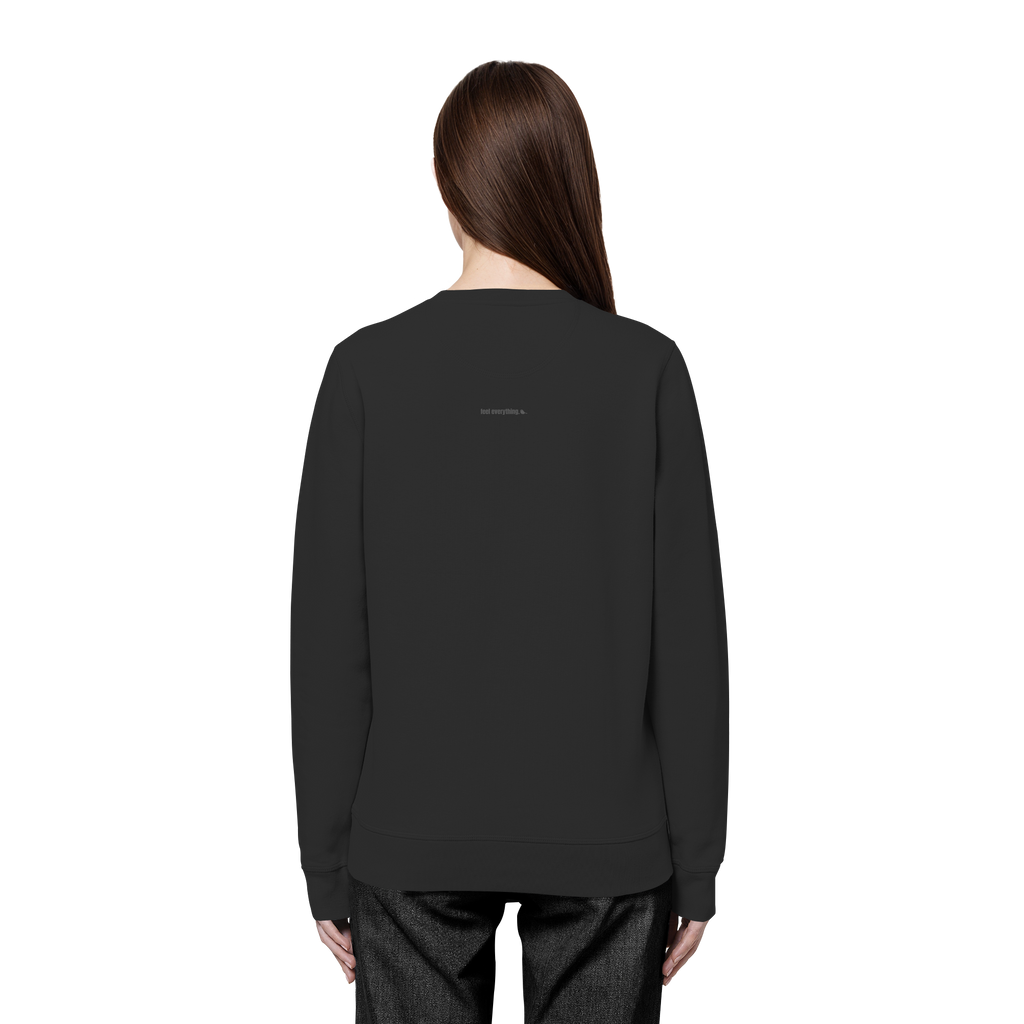 |   quiet depth. / feel everything.   |   Minimalist Statement Sweater   |   Unisex