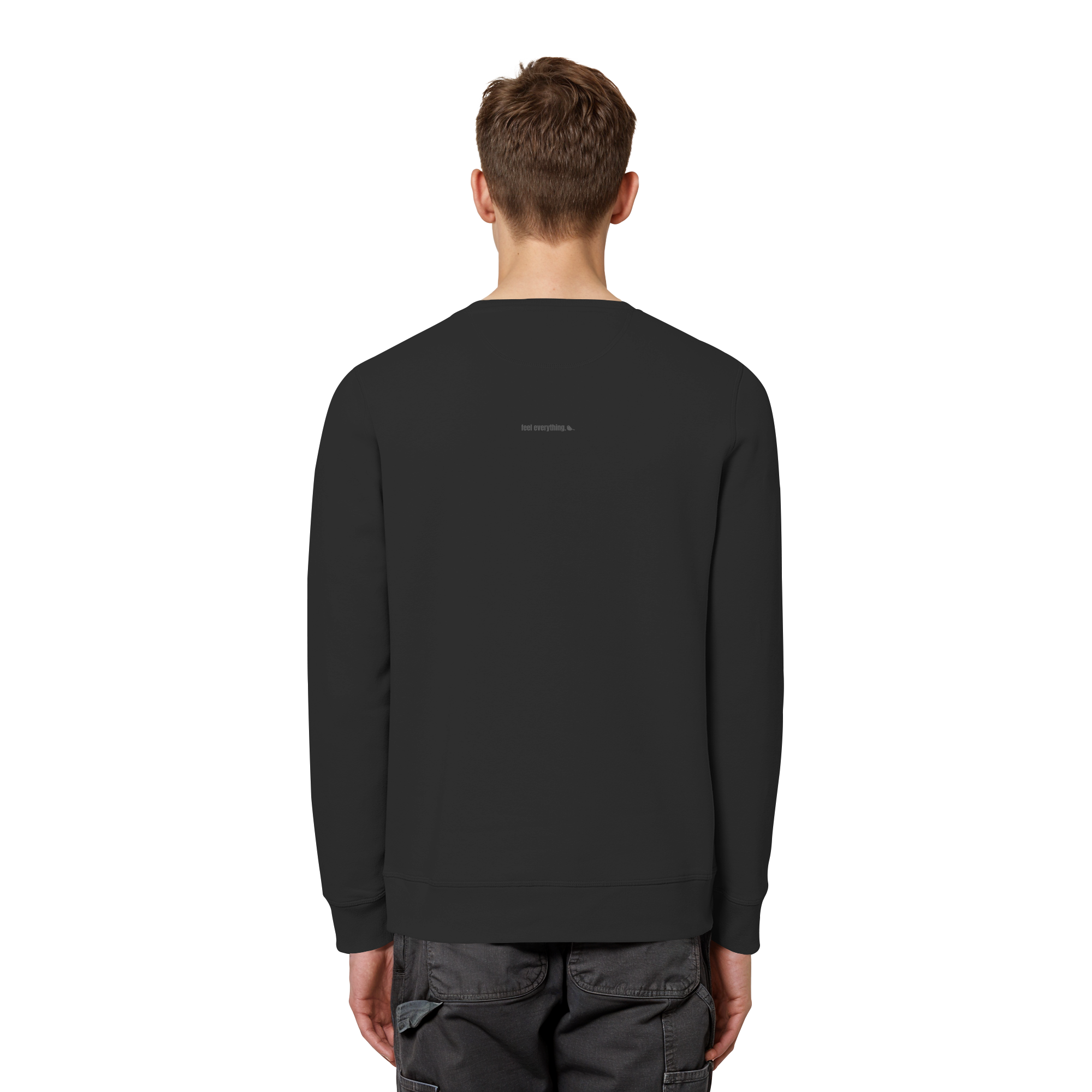 |   quiet depth. / feel everything.   |   Minimalist Statement Sweater   |   Unisex
