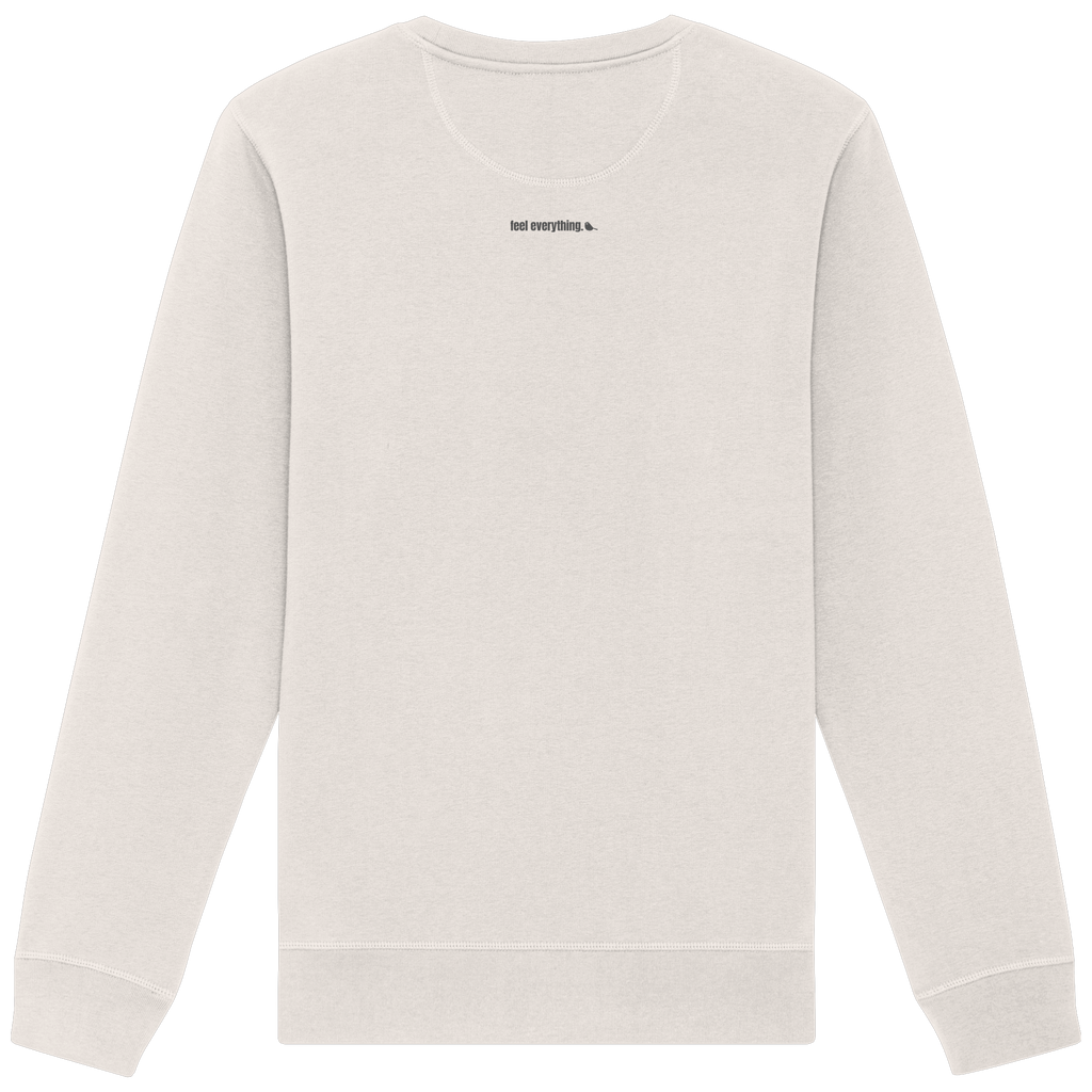 |   quiet depth. / feel everything.   |   Minimalist Statement Sweater   |   Unisex