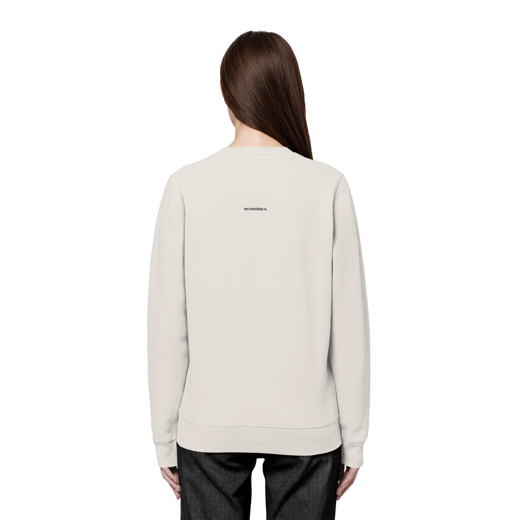 |   quiet depth. / feel everything.   |   Minimalist Statement Sweater   |   Unisex