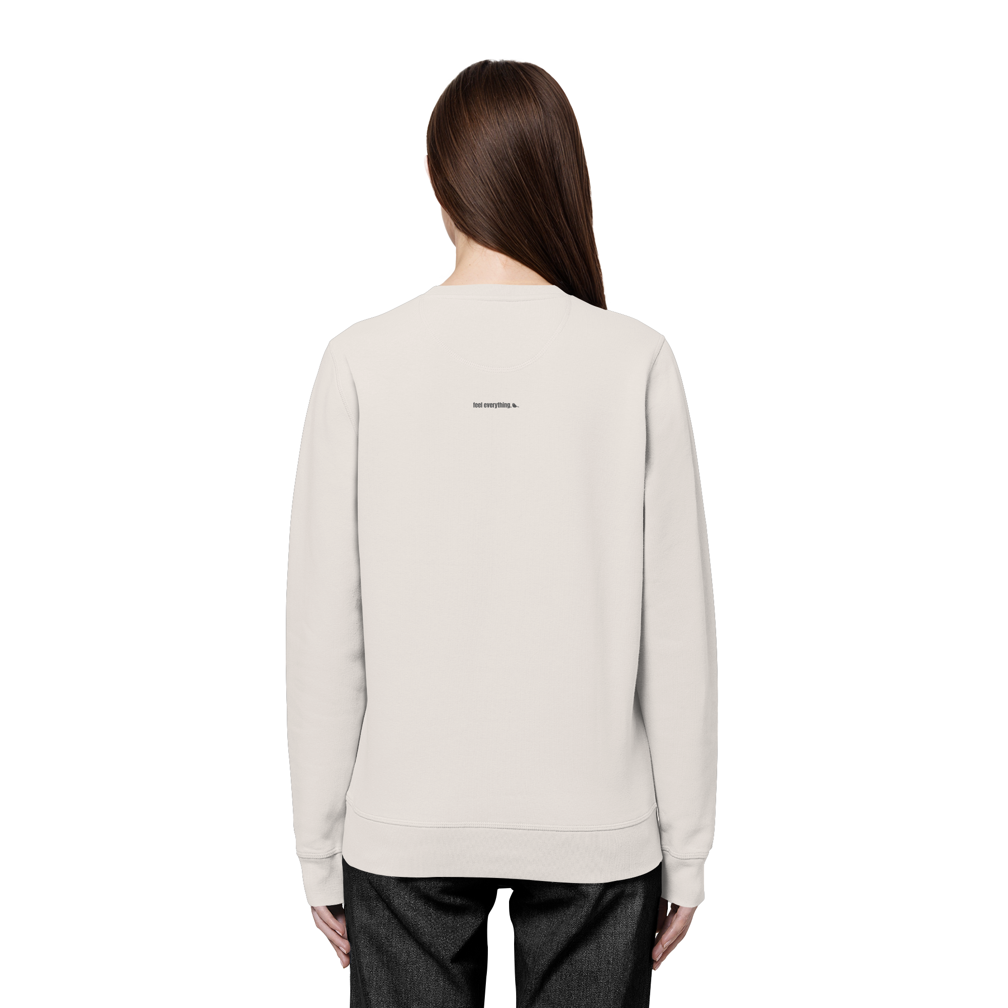 |   quiet depth. / feel everything.   |   Minimalist Statement Sweater   |   Unisex