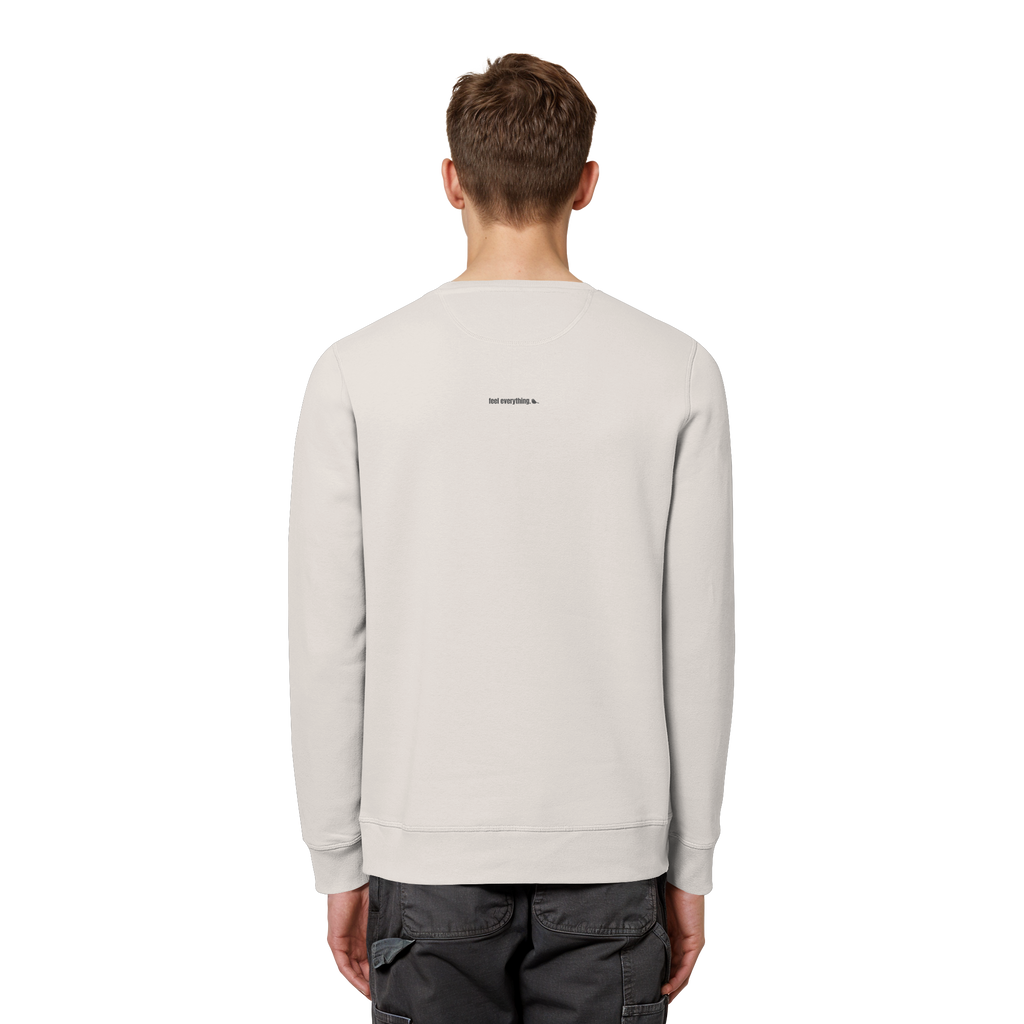 |   quiet depth. / feel everything.   |   Minimalist Statement Sweater   |   Unisex