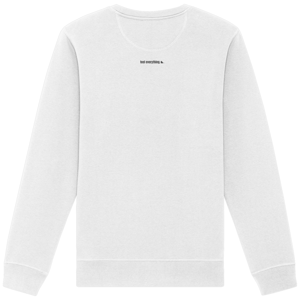 |   quiet depth. / feel everything.   |   Minimalist Statement Sweater   |   Unisex