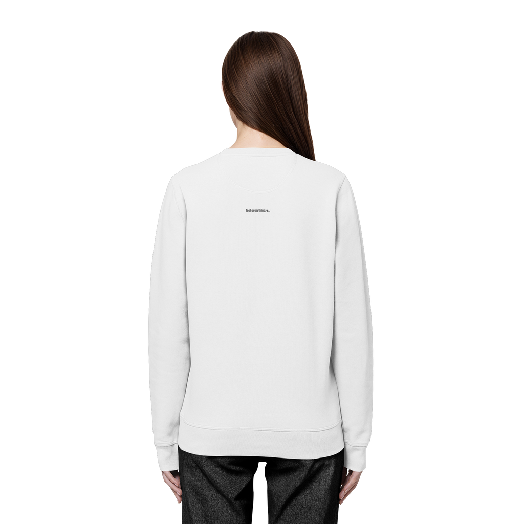 |   quiet depth. / feel everything.   |   Minimalist Statement Sweater   |   Unisex