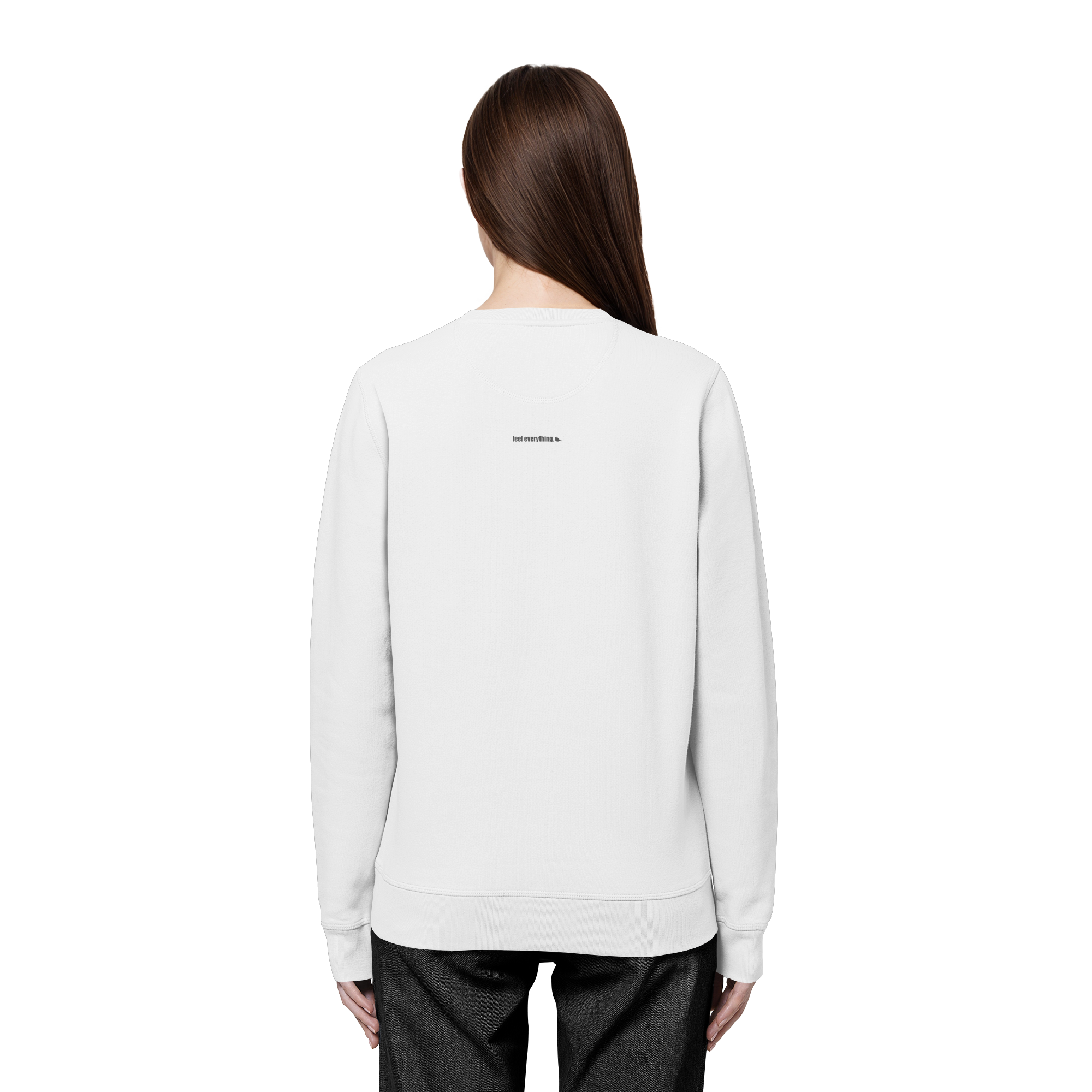 |   quiet depth. / feel everything.   |   Minimalist Statement Sweater   |   Unisex