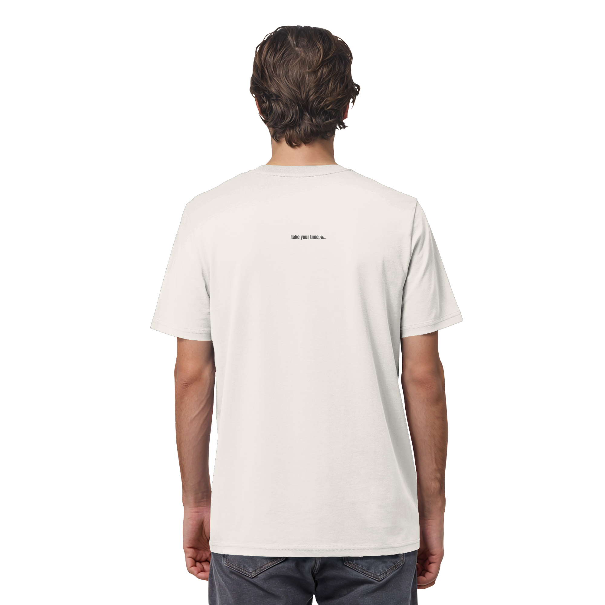 |  becoming. / take your time.  |  Minimalist Statement T-Shirt  |  Unisex