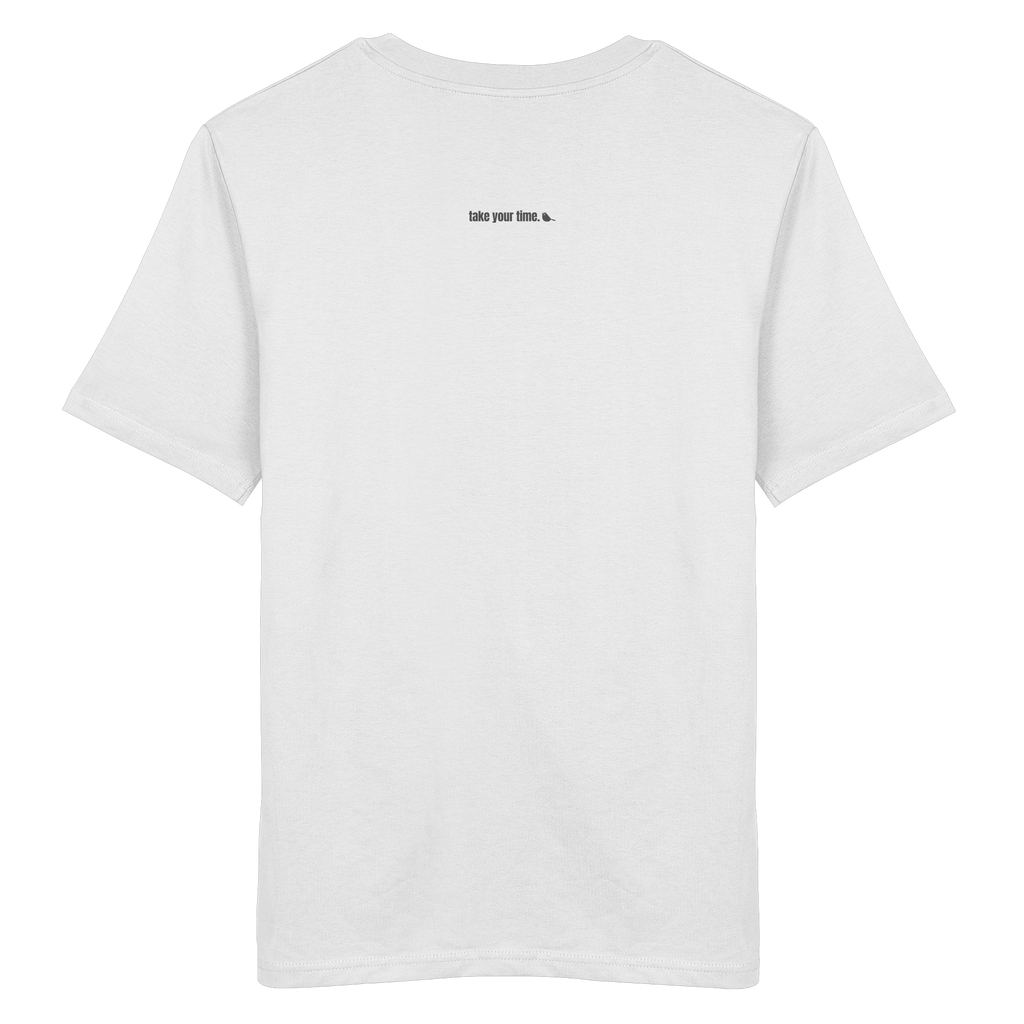 |  becoming. / take your time.  |  Minimalist Statement T-Shirt  |  Unisex