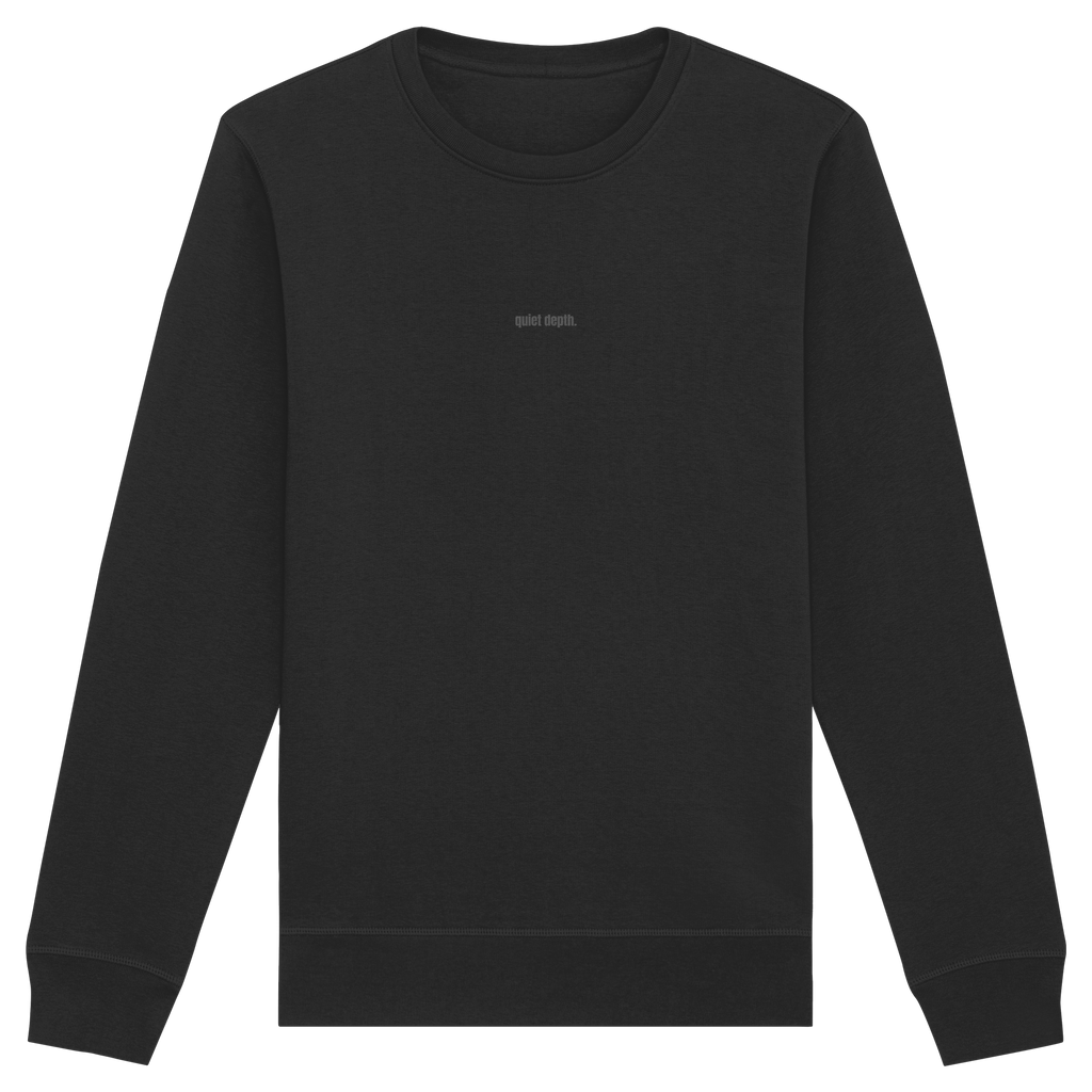 |   quiet depth. / feel everything.   |   Minimalist Statement Sweater   |   Unisex