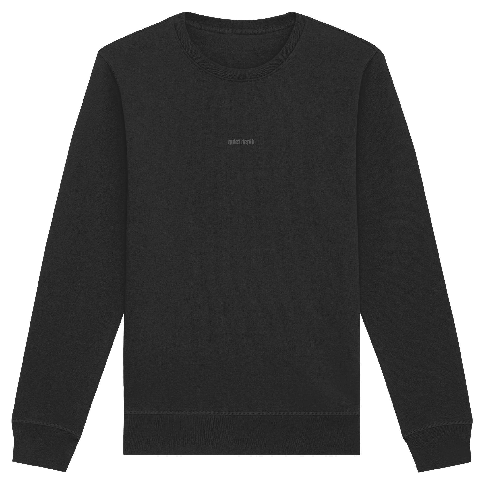 |   quiet depth. / feel everything.   |   Minimalist Statement Sweater   |   Unisex