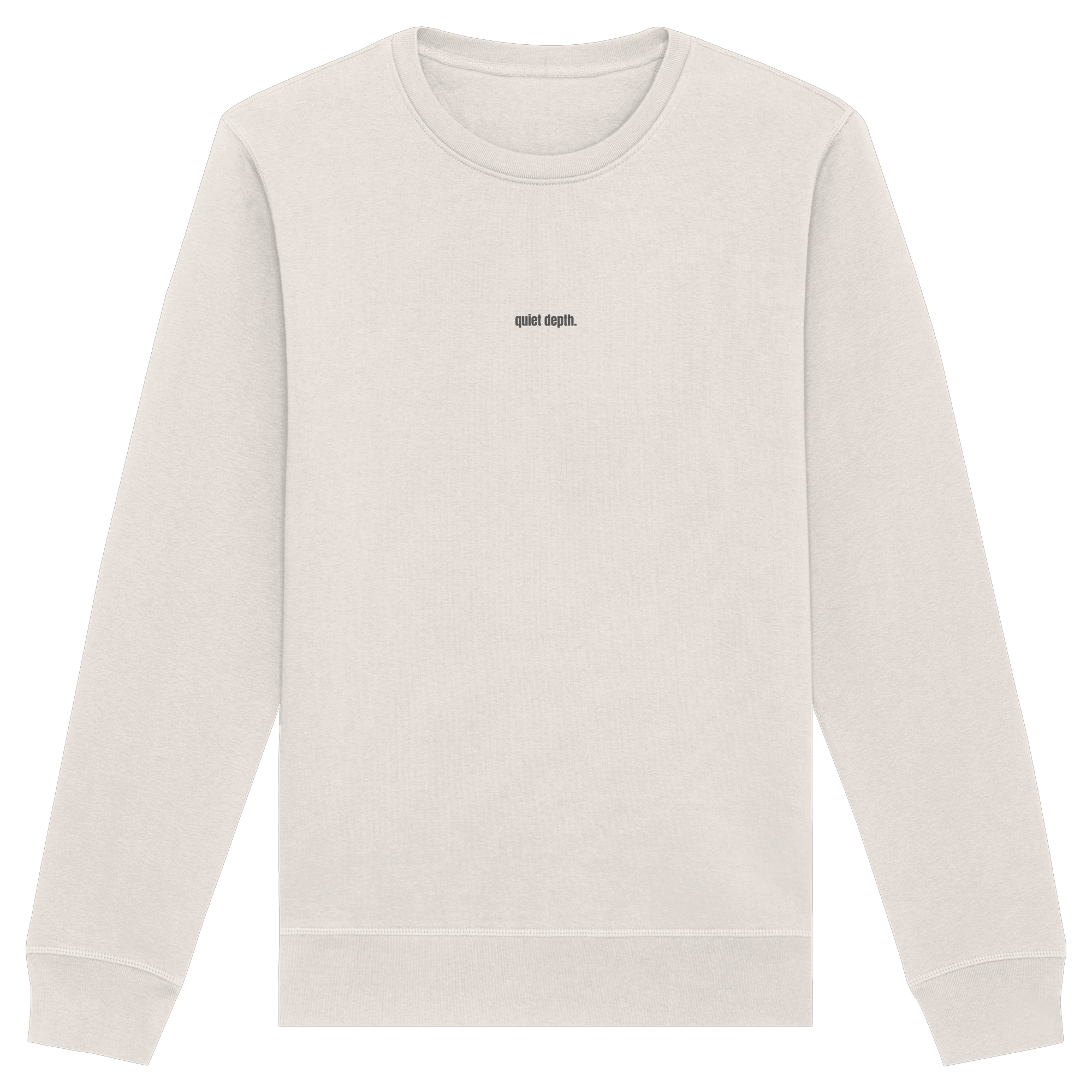 |   quiet depth. / feel everything.   |   Minimalist Statement Sweater   |   Unisex