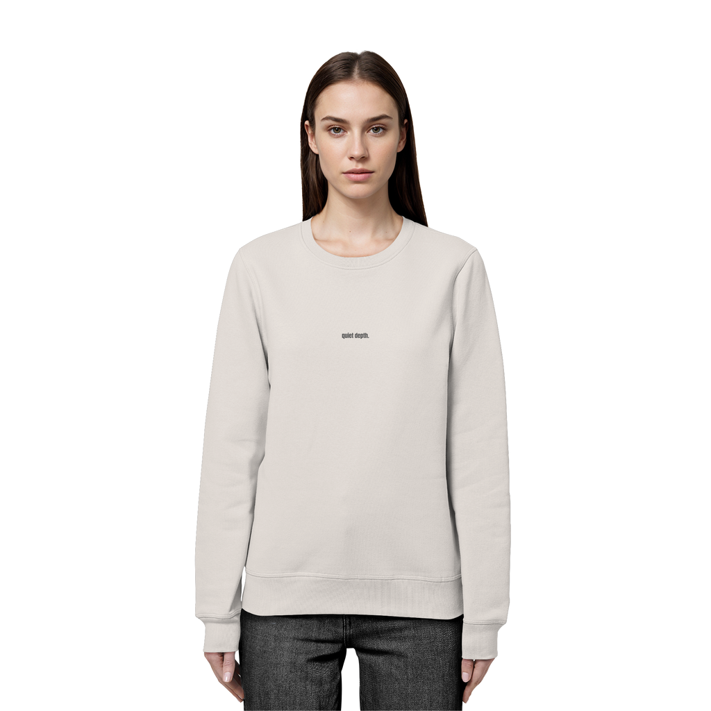 |   quiet depth. / feel everything.   |   Minimalist Statement Sweater   |   Unisex