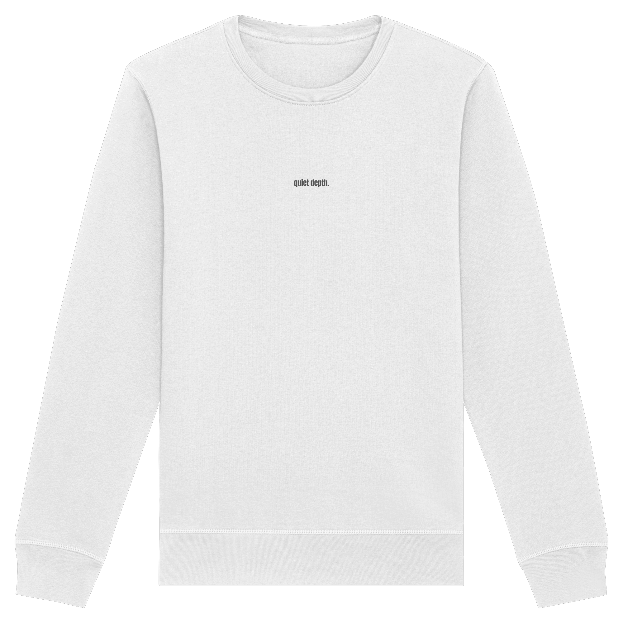 |   quiet depth. / feel everything.   |   Minimalist Statement Sweater   |   Unisex