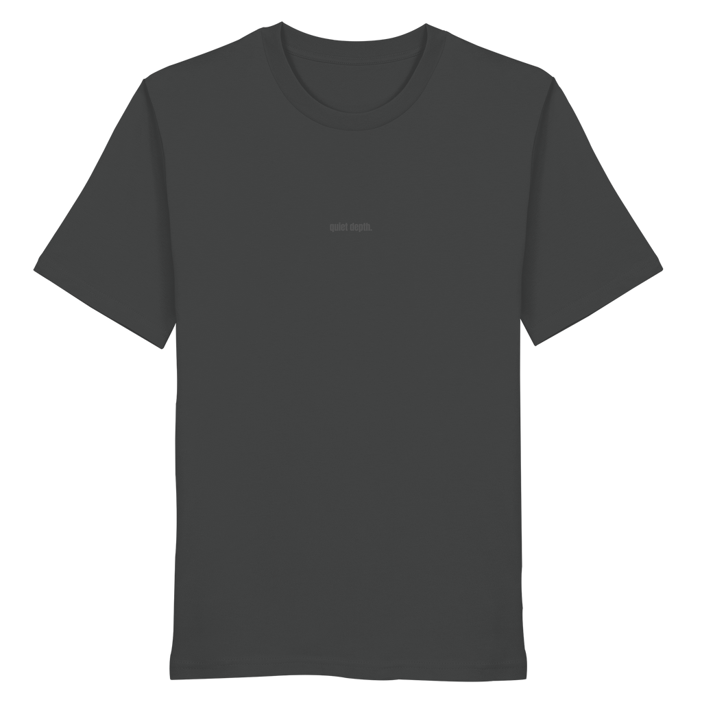 |   quiet depth. / feel everything.   |   Minimalist Statement Shirt   |   Unisex