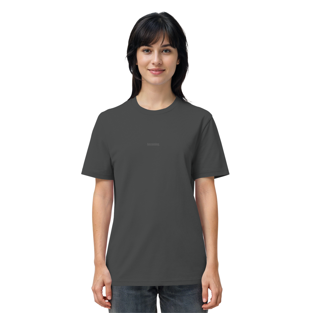 |  becoming. / take your time.  |  Minimalist Statement T-Shirt  |  Unisex