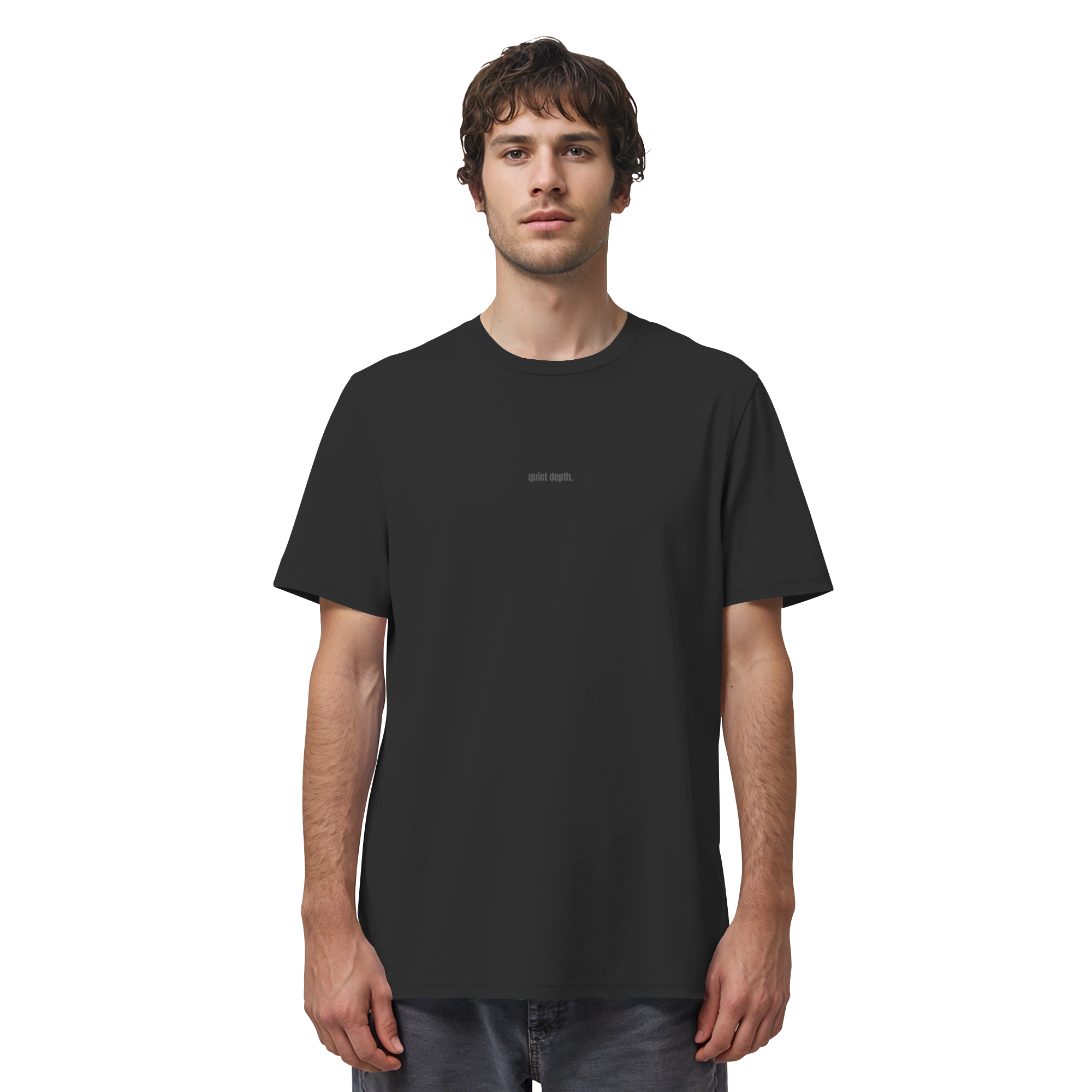 |   quiet depth. / feel everything.   |   Minimalist Statement Shirt   |   Unisex