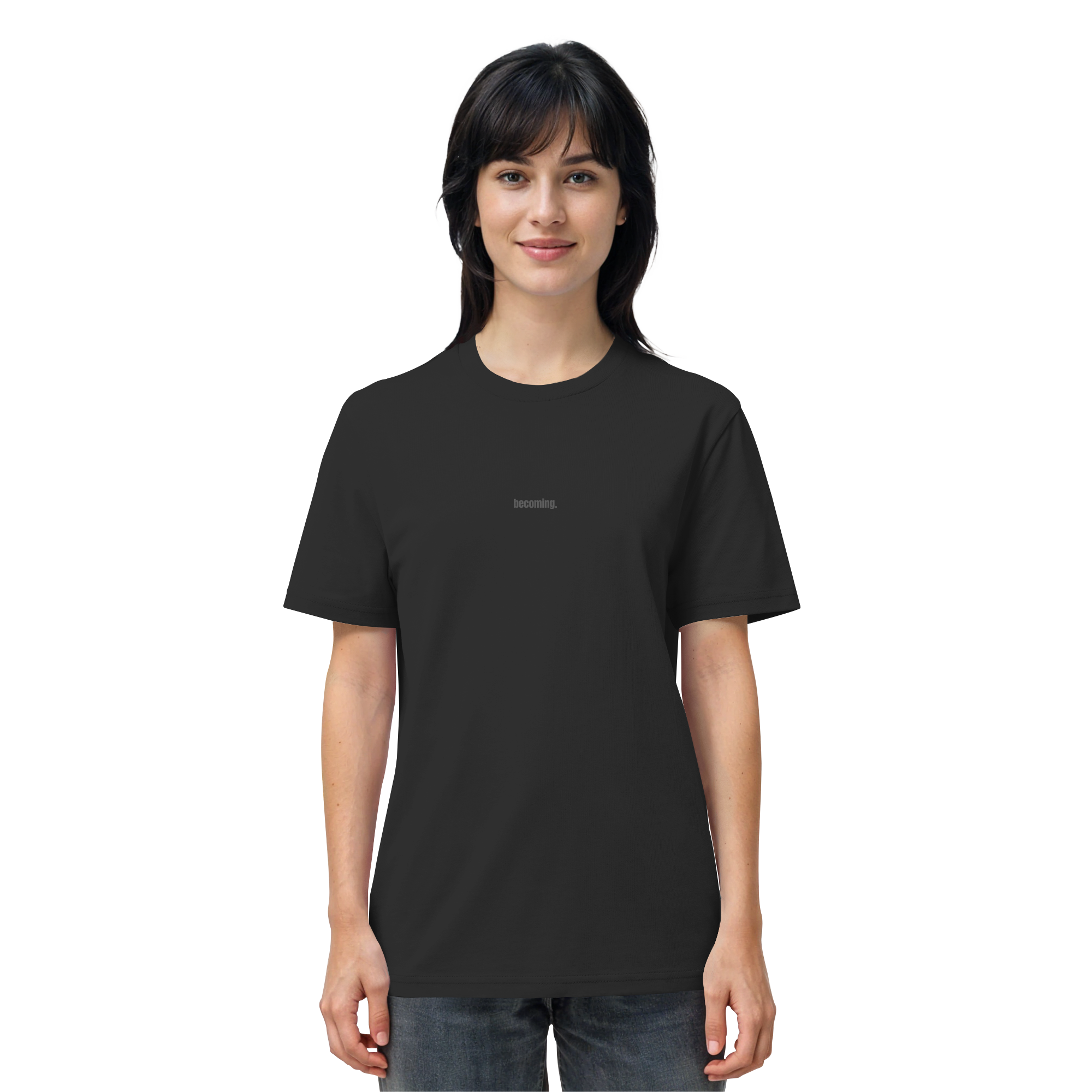 |  becoming. / take your time.  |  Minimalist Statement T-Shirt  |  Unisex
