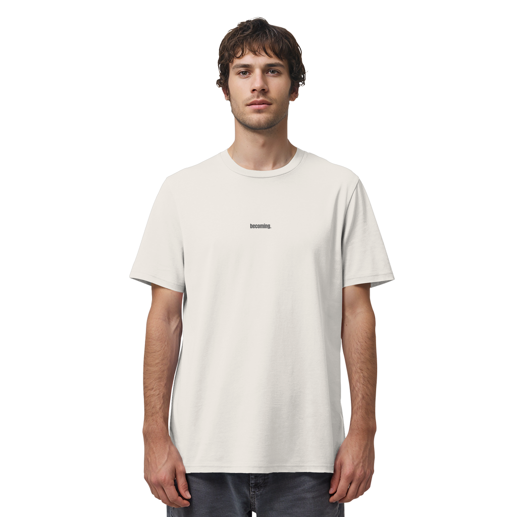 |  becoming. / take your time.  |  Minimalist Statement T-Shirt  |  Unisex