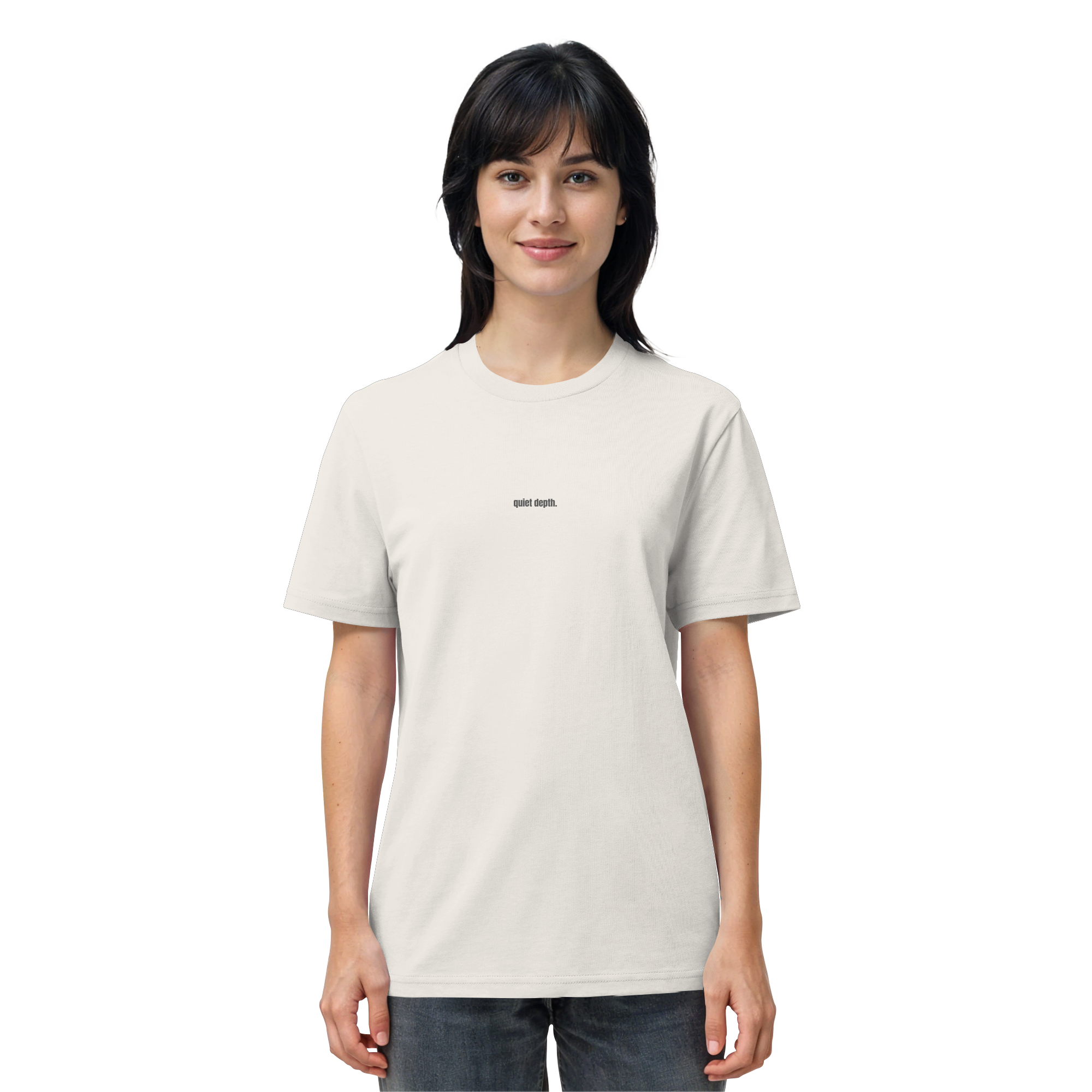 |   quiet depth. / feel everything.   |   Minimalist Statement Shirt   |   Unisex