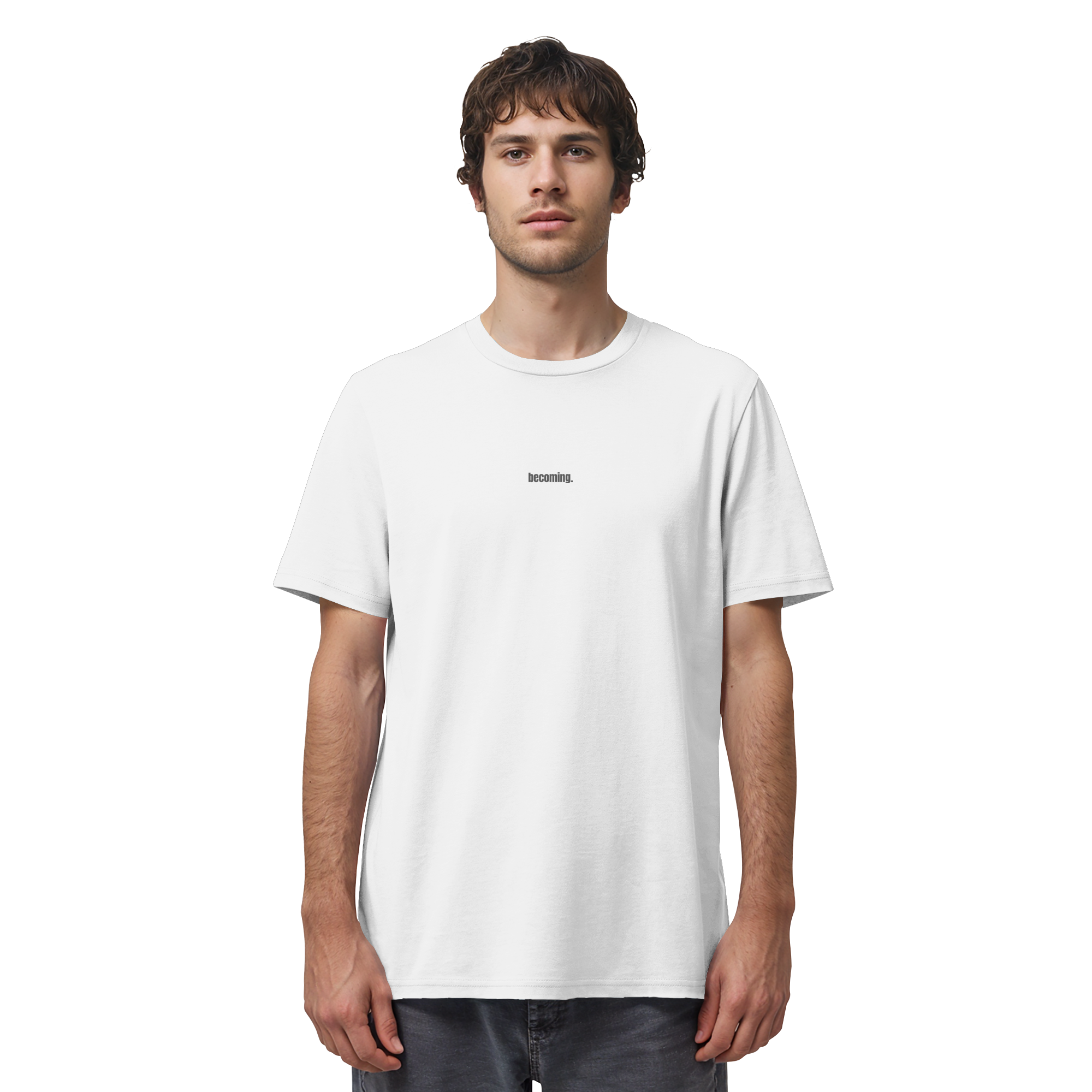 |  becoming. / take your time.  |  Minimalist Statement T-Shirt  |  Unisex
