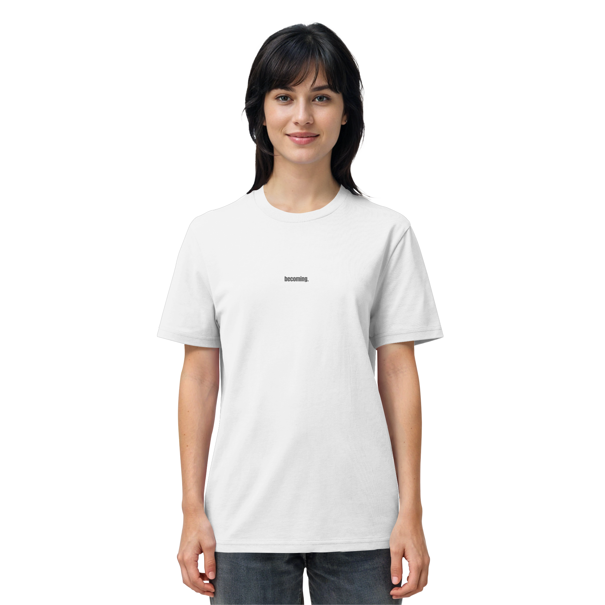 |  becoming. / take your time.  |  Minimalist Statement T-Shirt  |  Unisex
