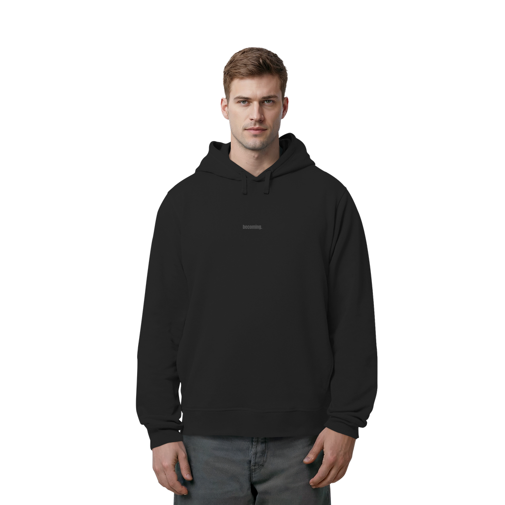 | becoming. / take your time. | Minimalist Statement Hoodie  | Unisex