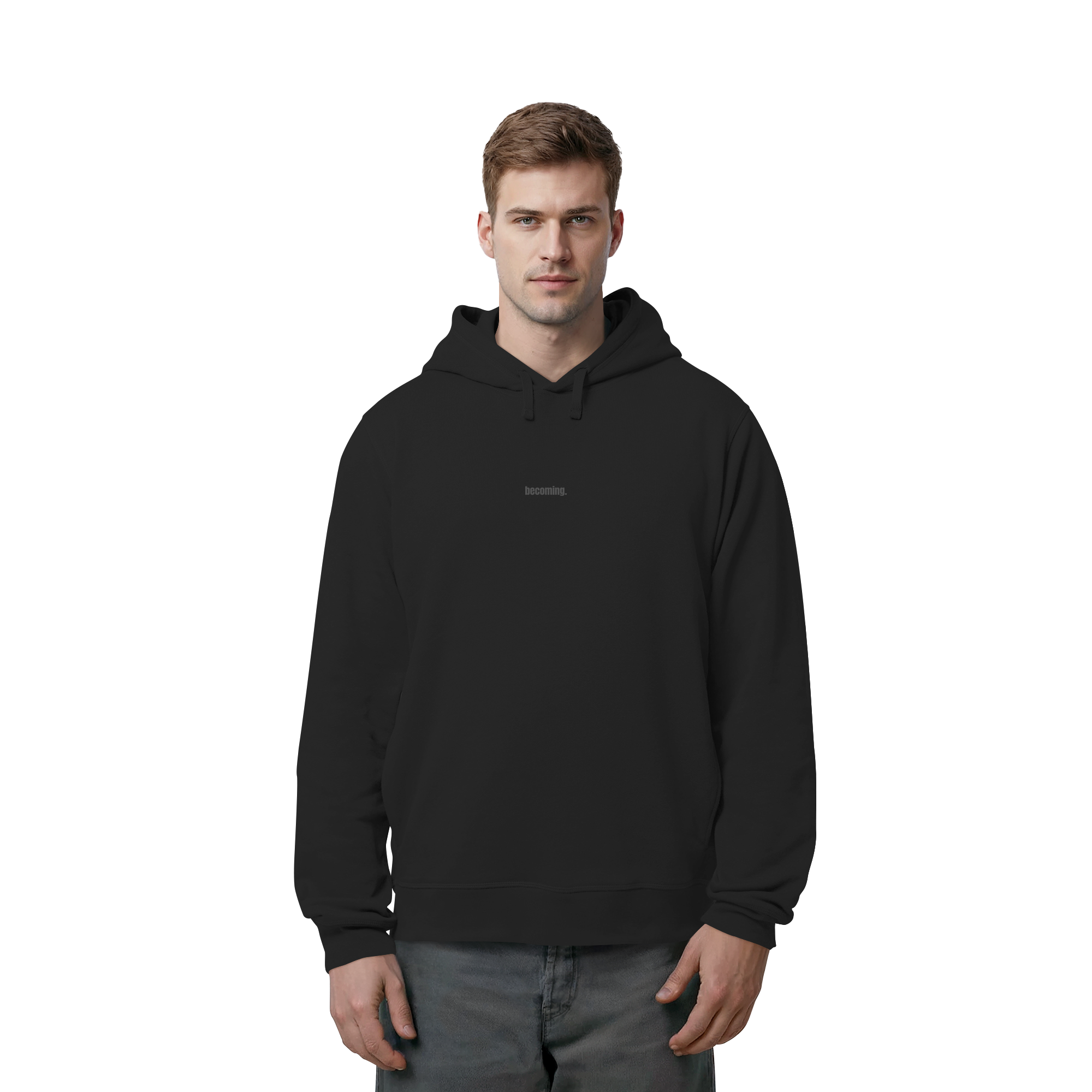 | becoming. / take your time. | Minimalist Statement Hoodie  | Unisex