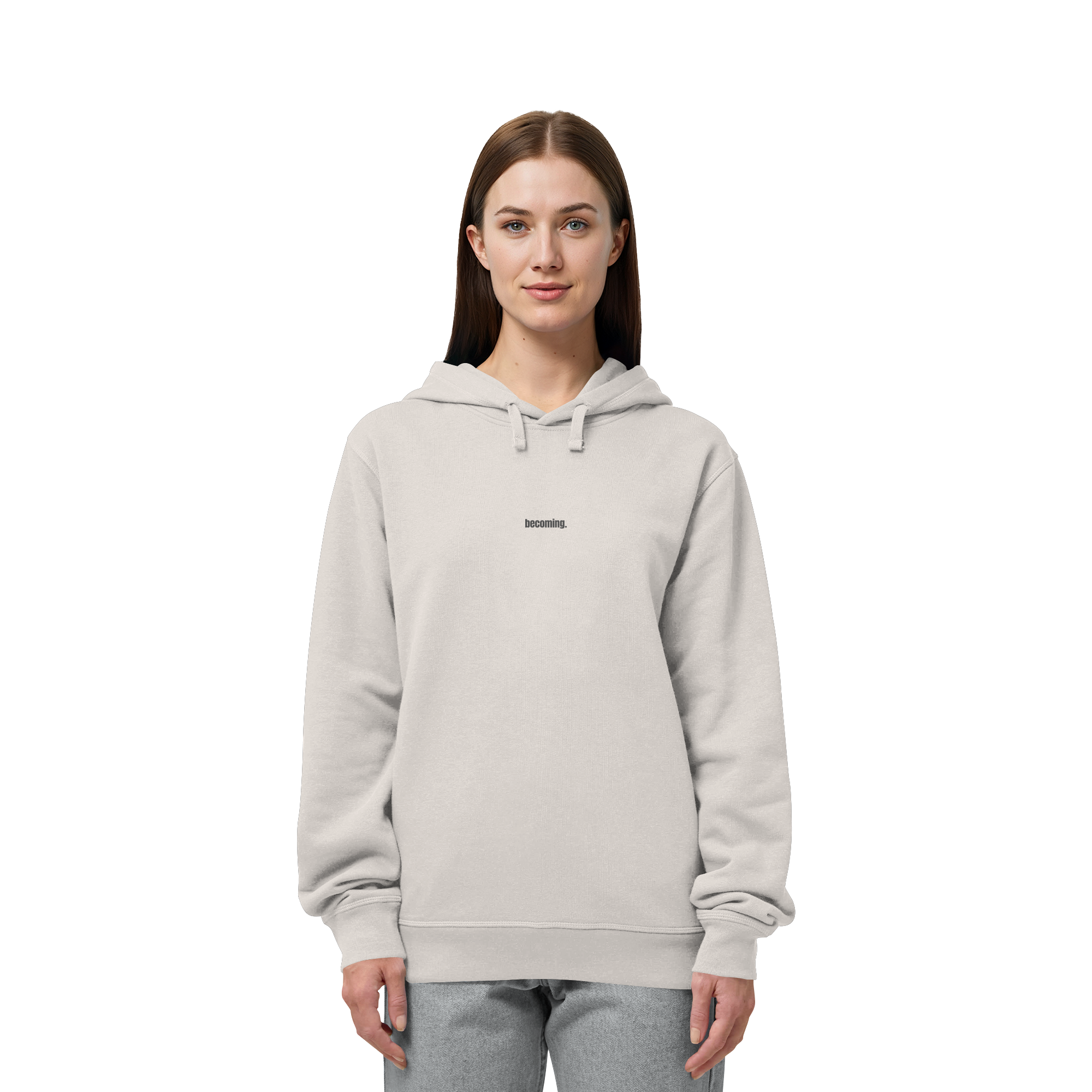 | becoming. / take your time. | Minimalist Statement Hoodie  | Unisex