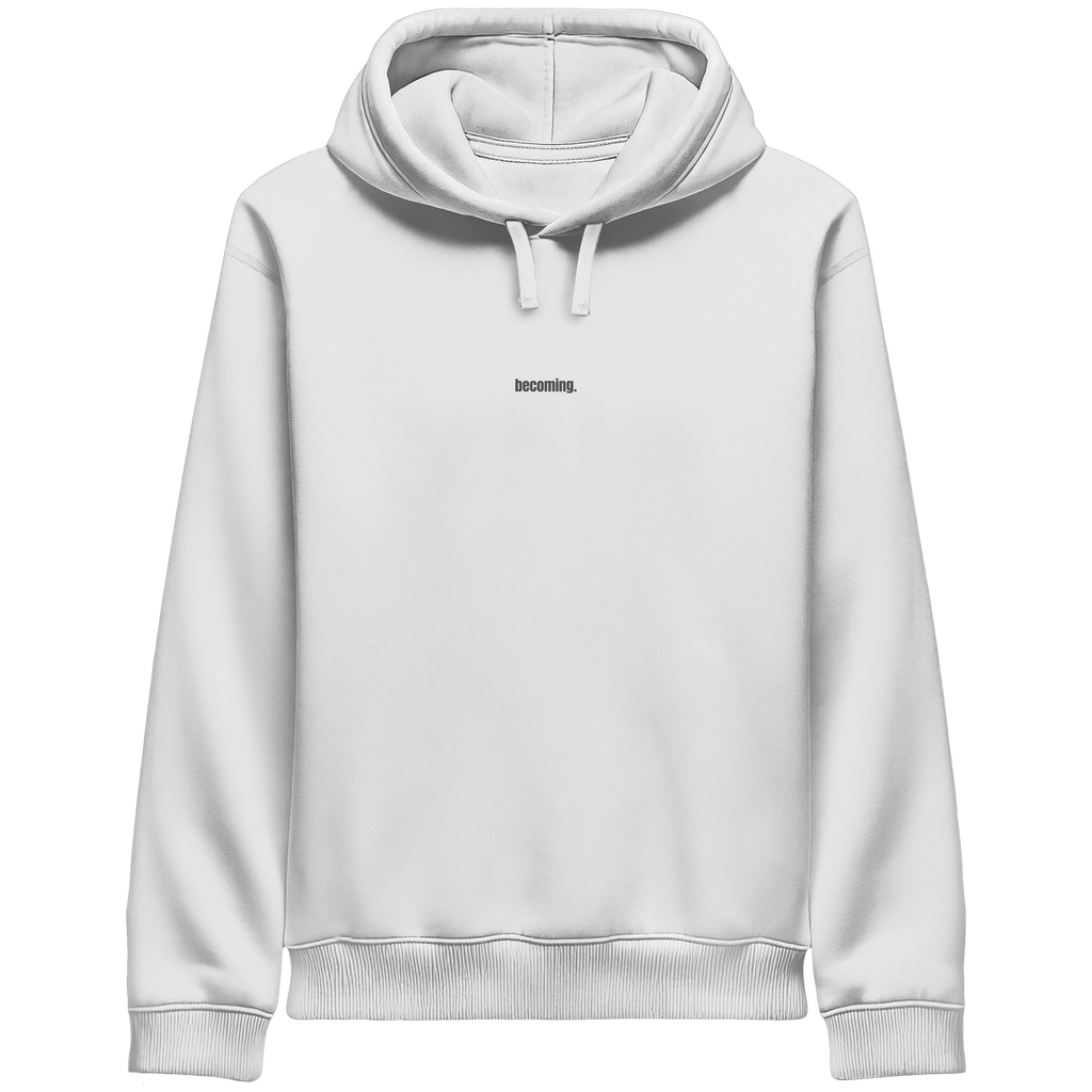 | becoming. / take your time. | Minimalist Statement Hoodie  | Unisex